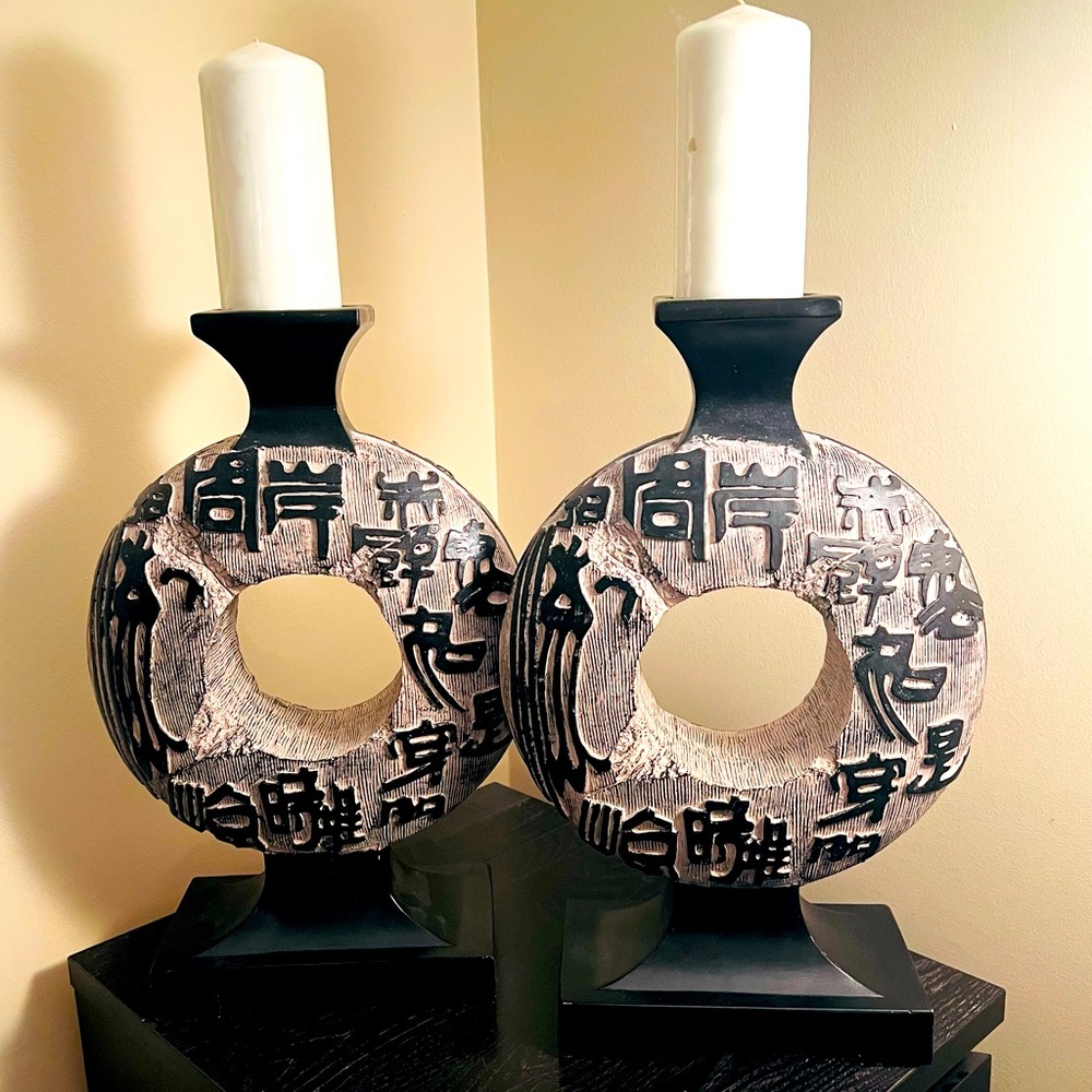 Large Candle Holders (2)